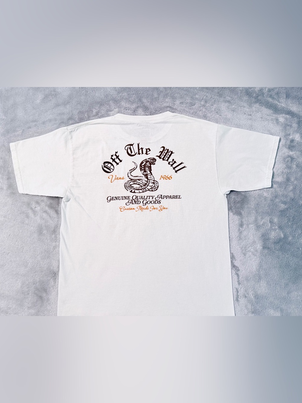 Vans | Off The Wall | Cobra Snake Graphic T-Shirt | White | Size XL 14+